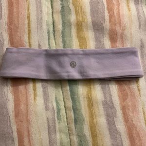 lululemon athletica Lavender Reflective Logo Headband